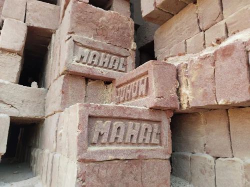 Red kiln baked bricks